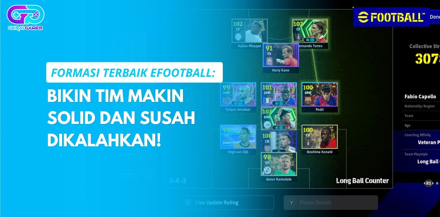 Formasi Terbaik eFootball: Bikin Tim Makin Solid dan Susah Dikalahkan!