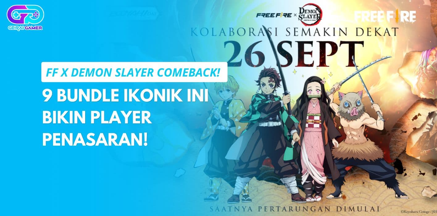 FF x Demon Slayer Comeback! 9 Bundle Ikonik Ini Bikin Player Penasaran!